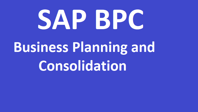 SAP BPC (Business Planning and Consolidation) End to End Training