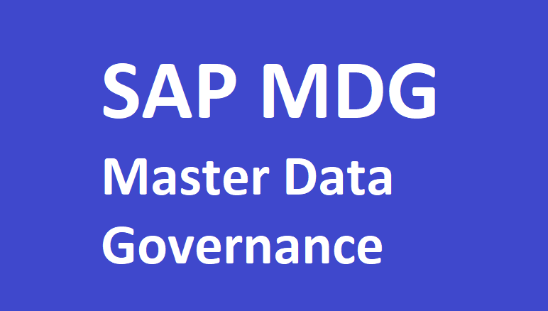 SAP MDG – Master Data Governance End to End Training