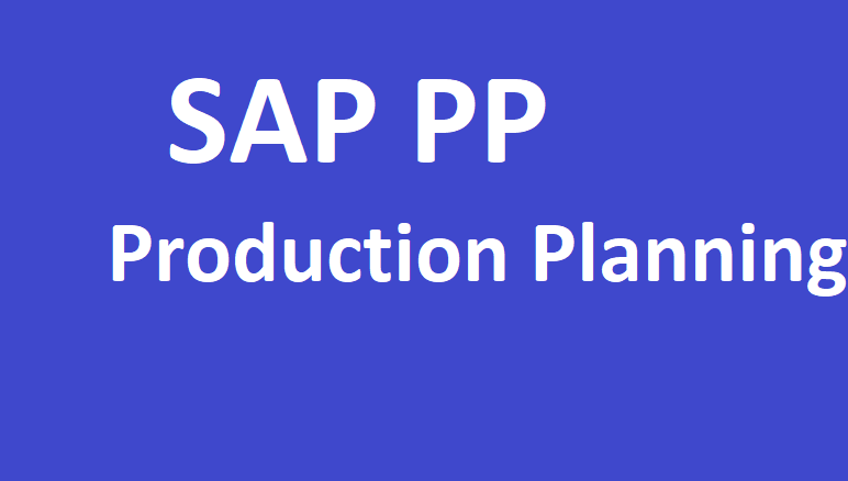 SAP Production Planning (SAP PP) End to End Training