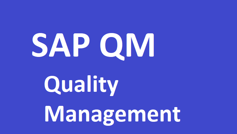 SAP QM (Quality Management) End to End Training