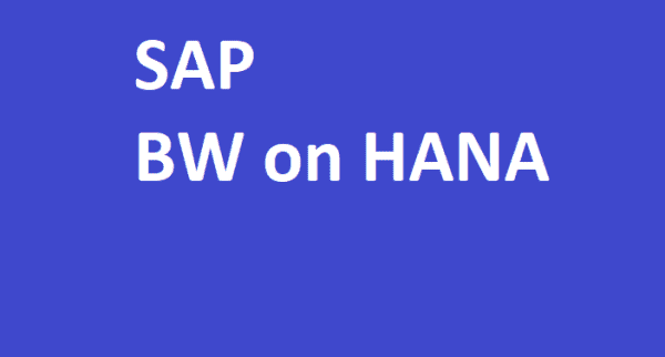 SAP BW on HANA Master Course - End to End Training