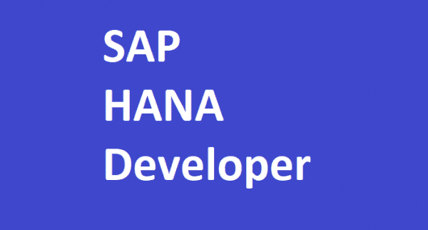 SAP HANA Developer Full Training