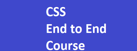 CSS End to End Training