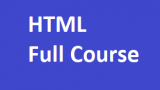 HTML Full Course - A to Z Sessions