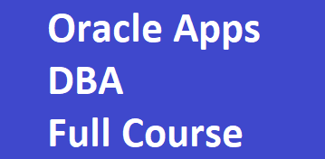 Oracle Apps DBA End to End Training