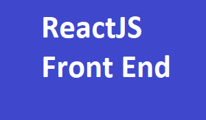 ReactJS End to End Training