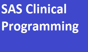 SAS Clinical Programming Full Course Sessions